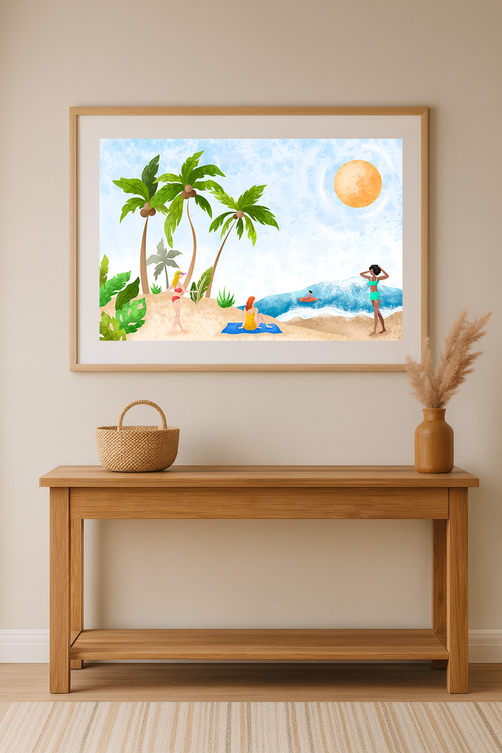 “Coastal Escape” — Beachside Art Print