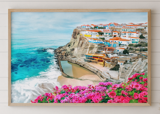 “Coastal Vista” — European Seaside Art Print