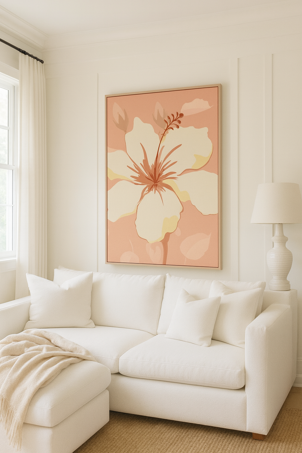 “Hibiscus Bloom” — Tropical Floral Art Print