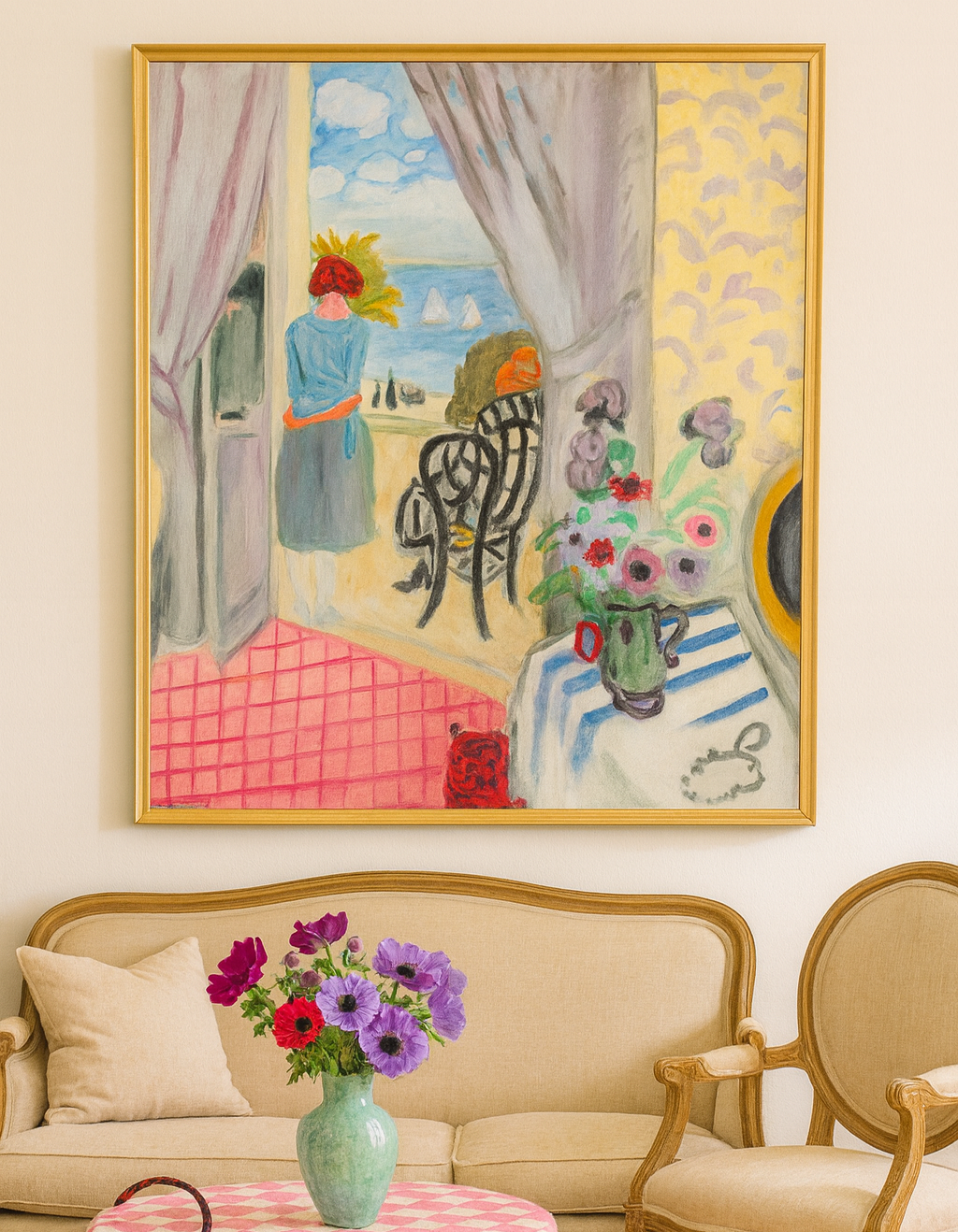 “The Open Window, Collioure” - Vintage Art Print