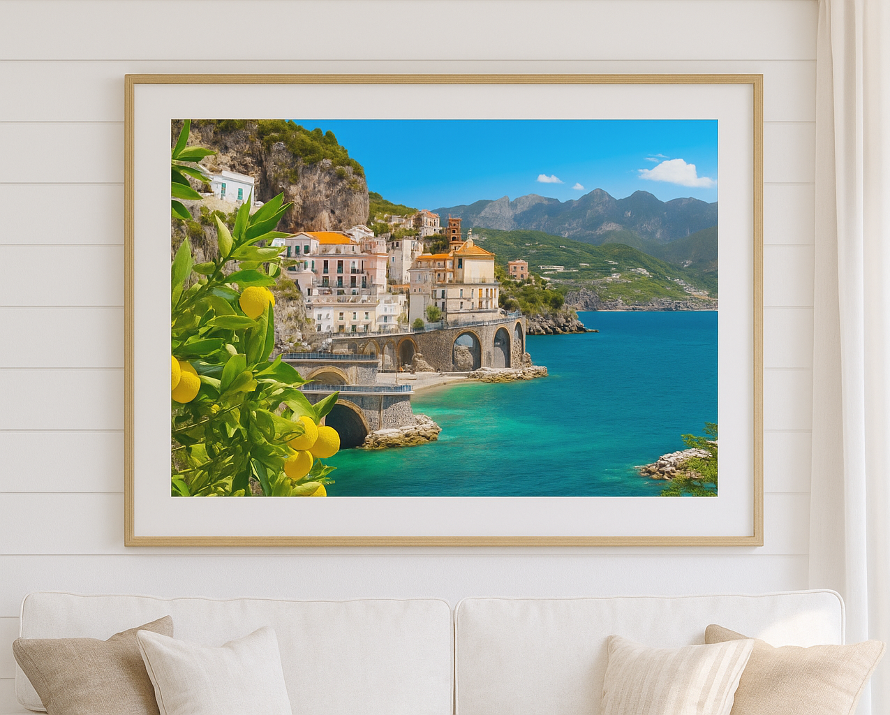 “Lemons of Artrani” - Coast Art Print