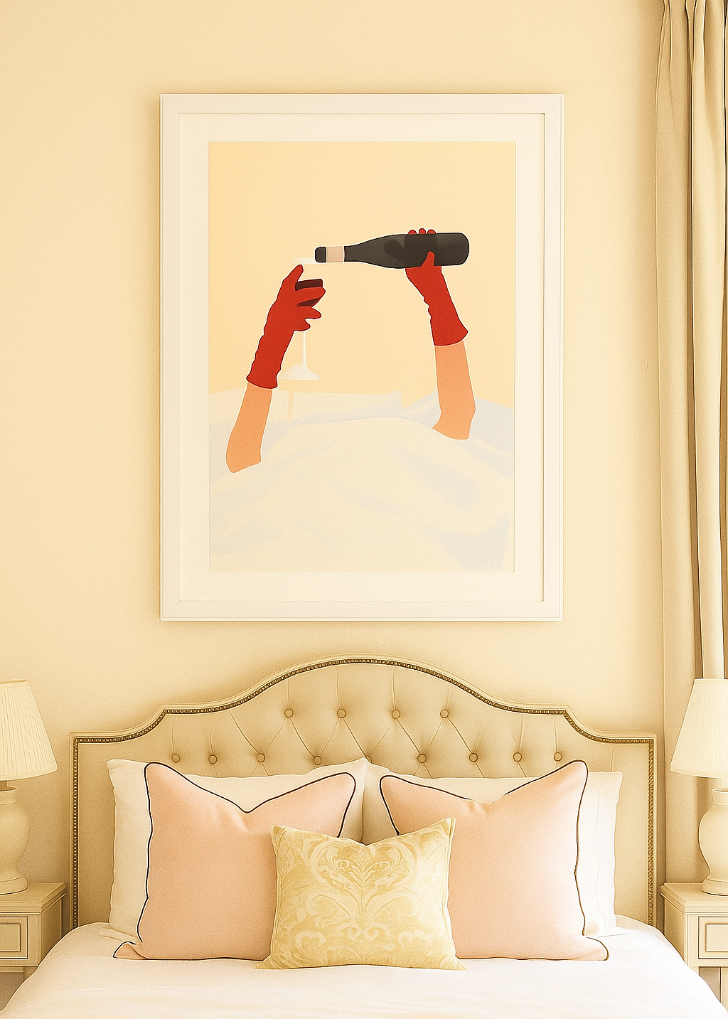 “Do Not Disturb” - Luxe Bedroom Art Print