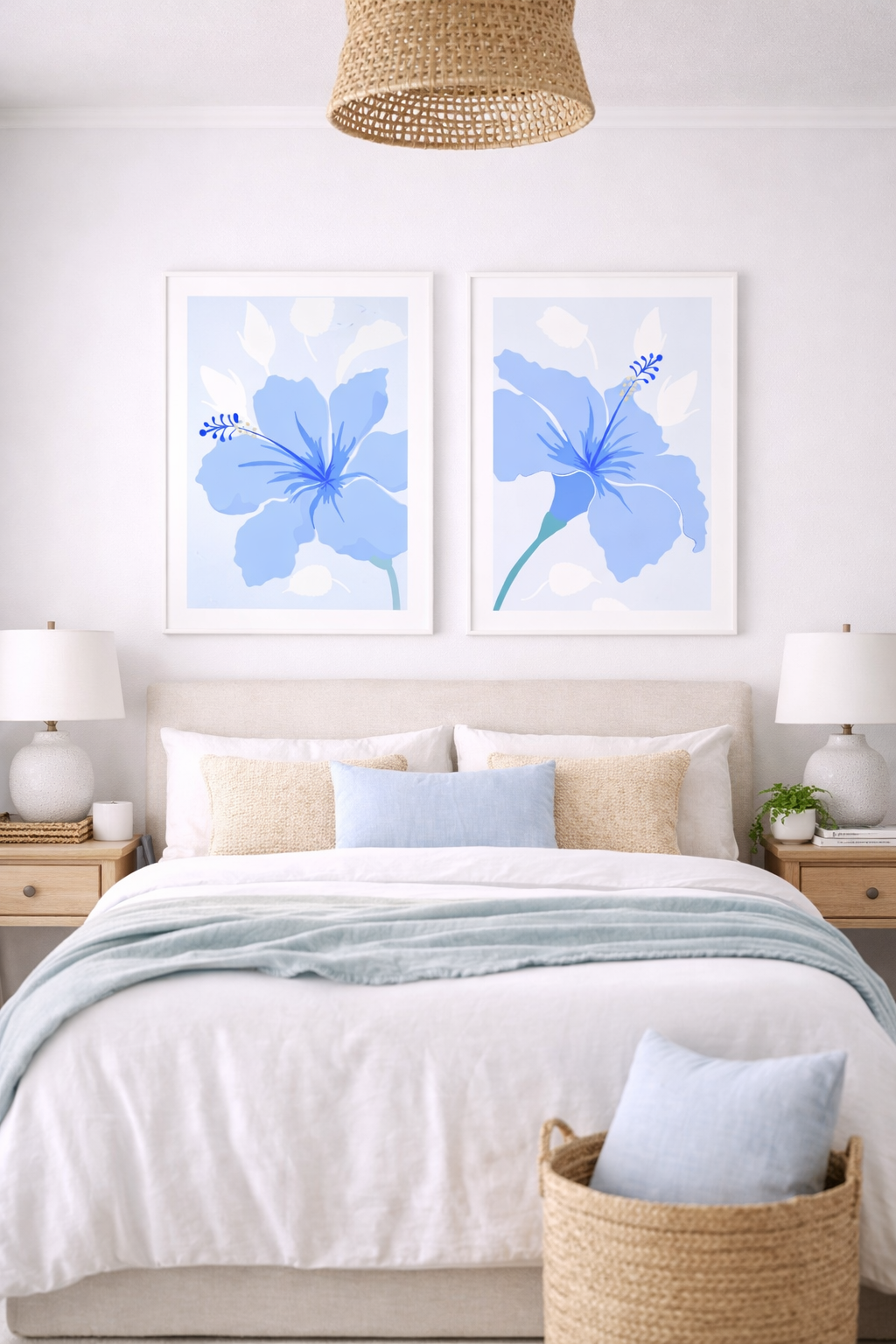 “Blue Crush” Floral Wall Art