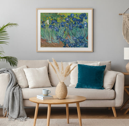 “Irises in Bloom” Vintage Art Series