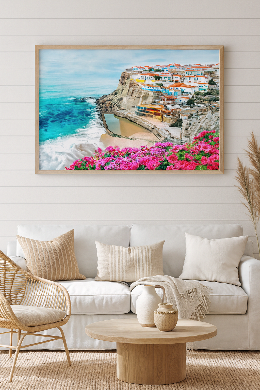 “Coastal Vista” — European Seaside Art Print
