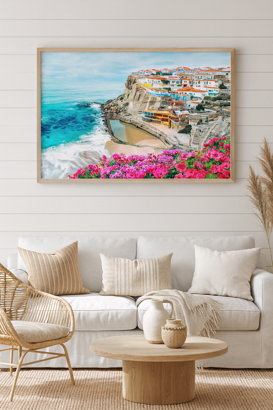 “Coastal Vista” — European Seaside Art Print