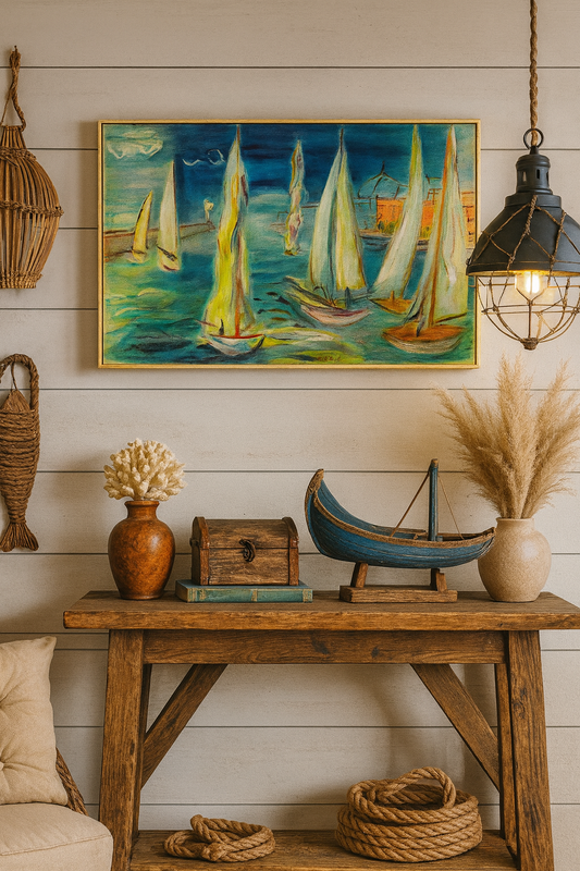 Regatta at Nice - Vintage Art Print