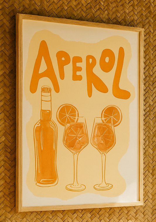 “Aperol Summer” — Cocktail Art Print