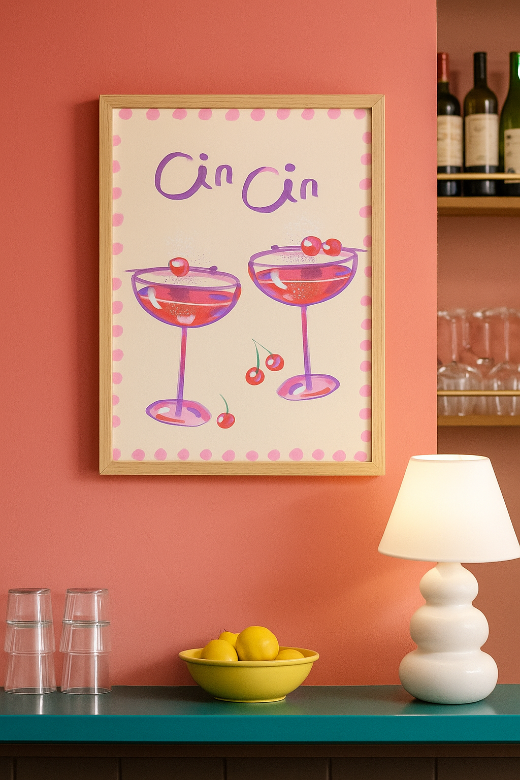 “Cin Cin” - Cocktail Art Print