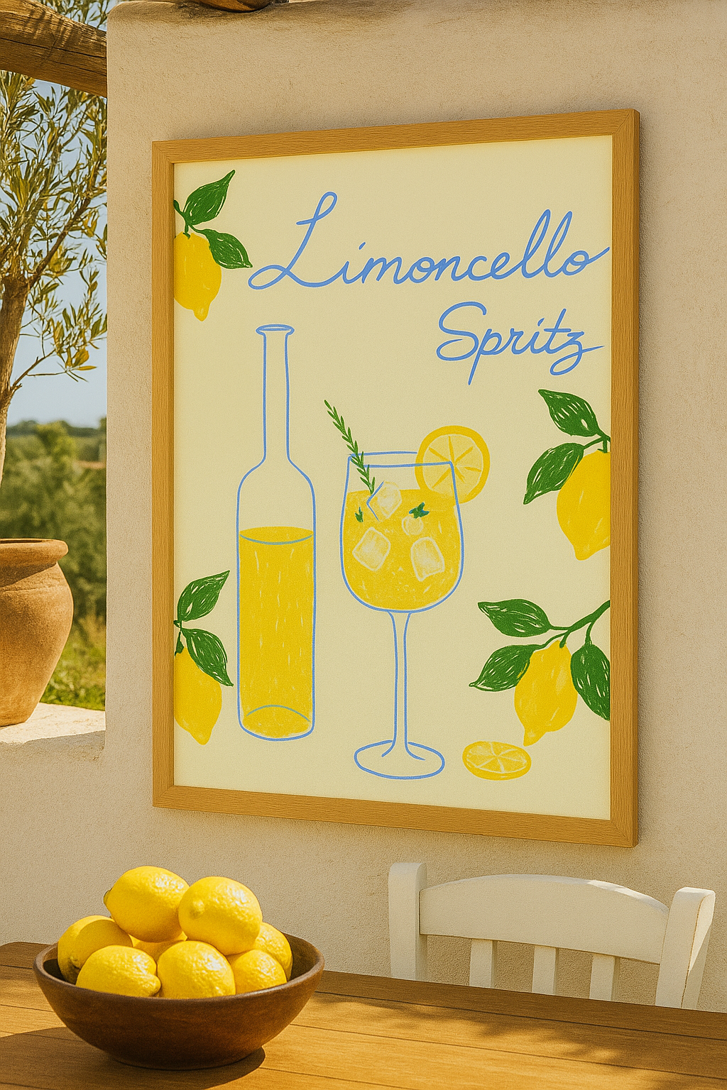 “Limoncello Spritz” - Cocktail Wall Art
