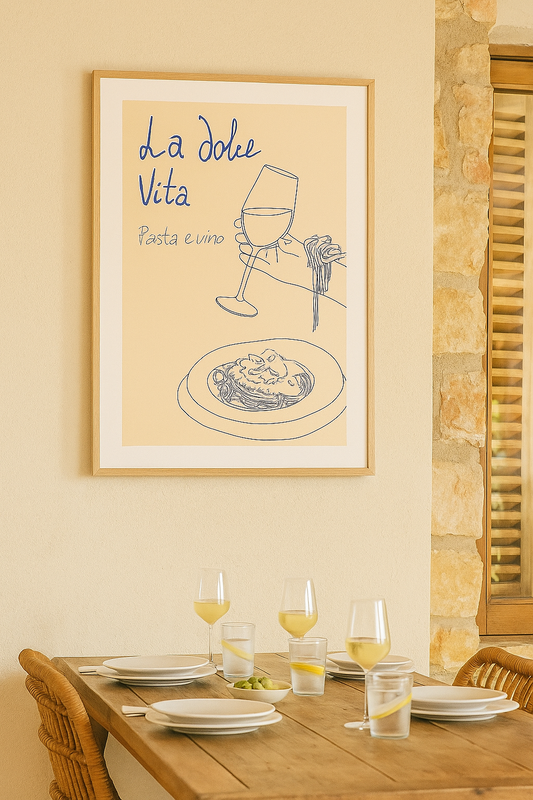 “La Dolce Vita – Pasta e Vino” - Kitchen Art