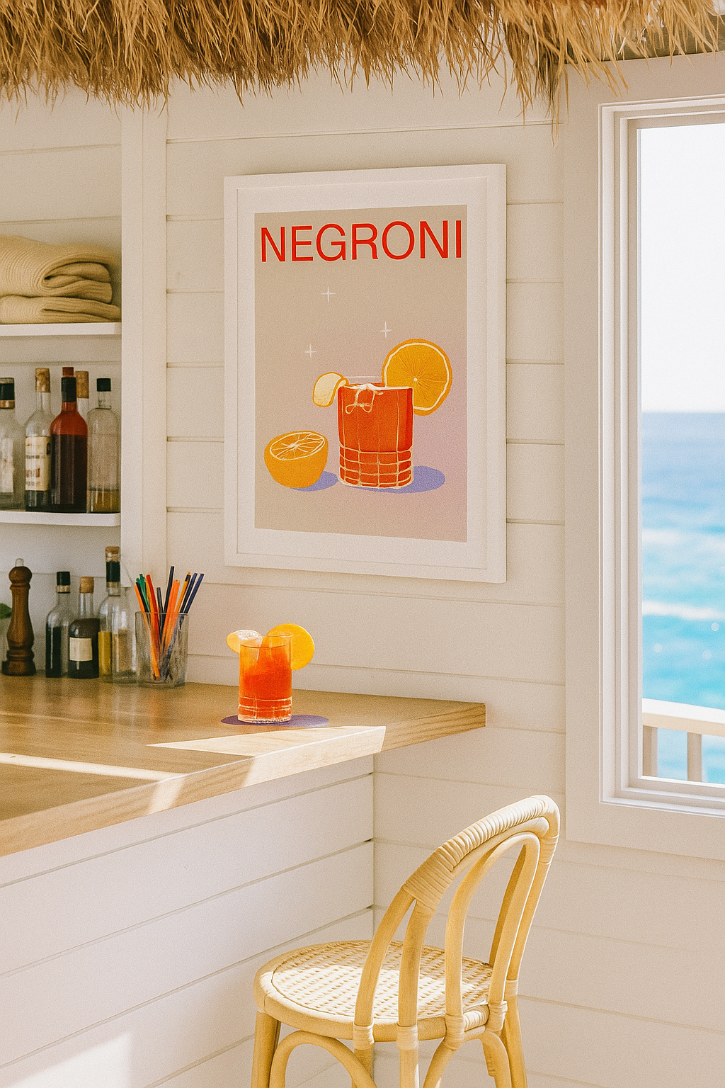 Negroni – Coastal Bar Art