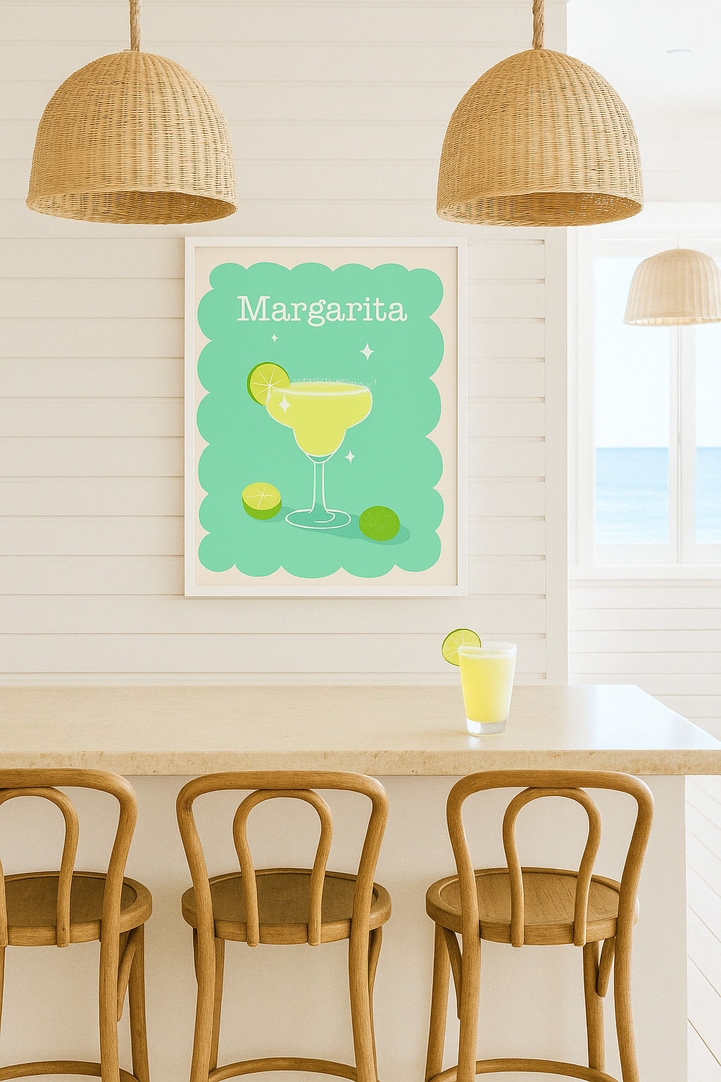 “Margarita” – Coastal Bar Art