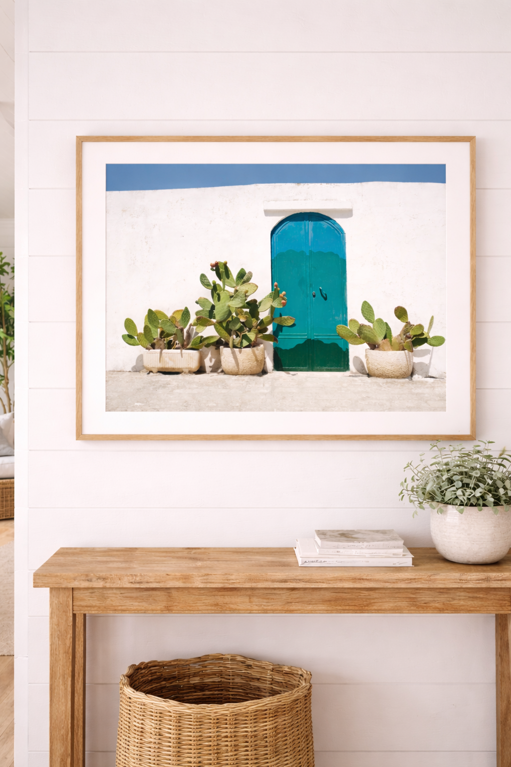 “Azure Threshold” - Mediterranean Wall Art Print