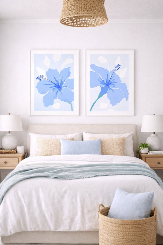 “Blue Crush” Floral Wall Art