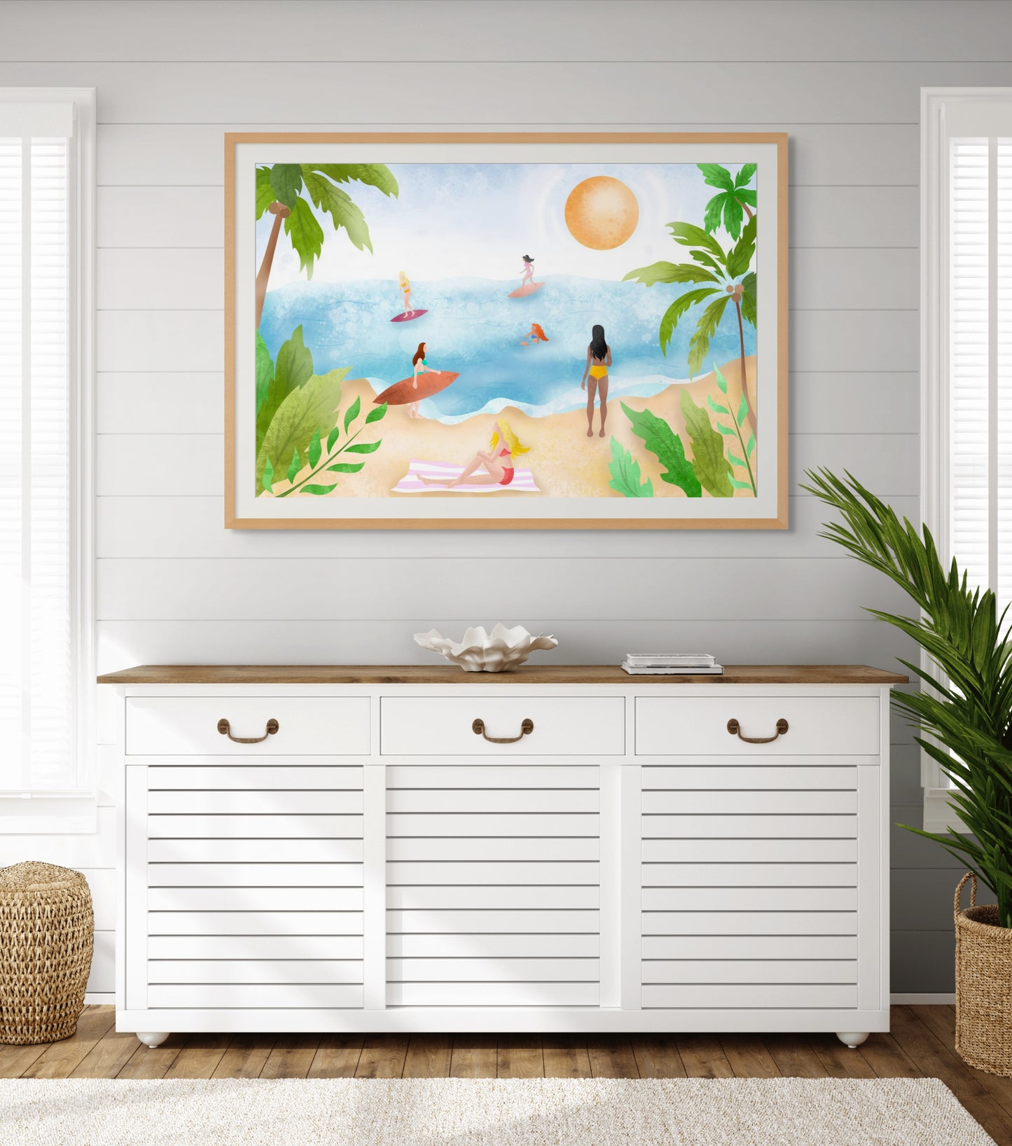 “Coastal Daydream” — Beach Scene Fine Art Print
